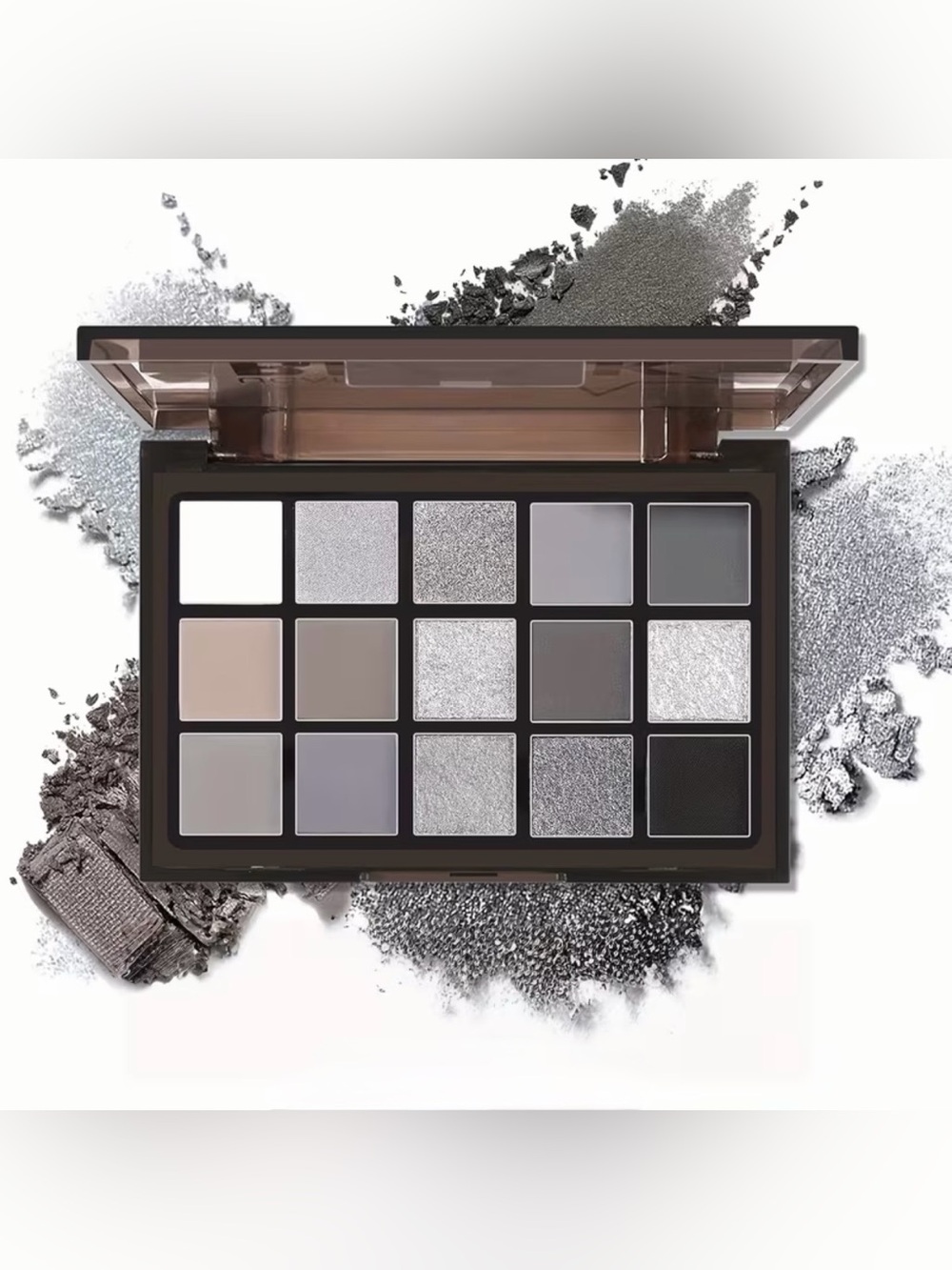 New Beauty Grey & Silver Eyeshadow Palette